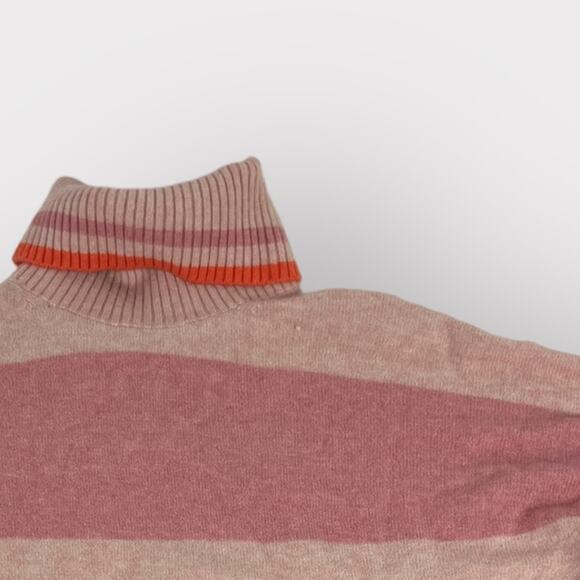 J.Crew Striped Turtleneck Sweater in Supersoft Yarn Size Medium - Picture 7 of 7